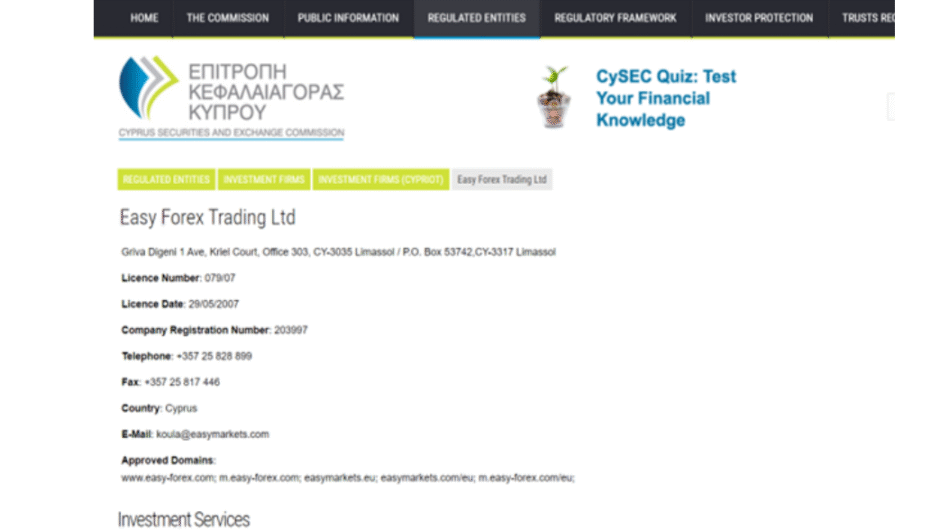 Easymarketslimited — Отзывы, детальный анализ по брокеру мошеннику