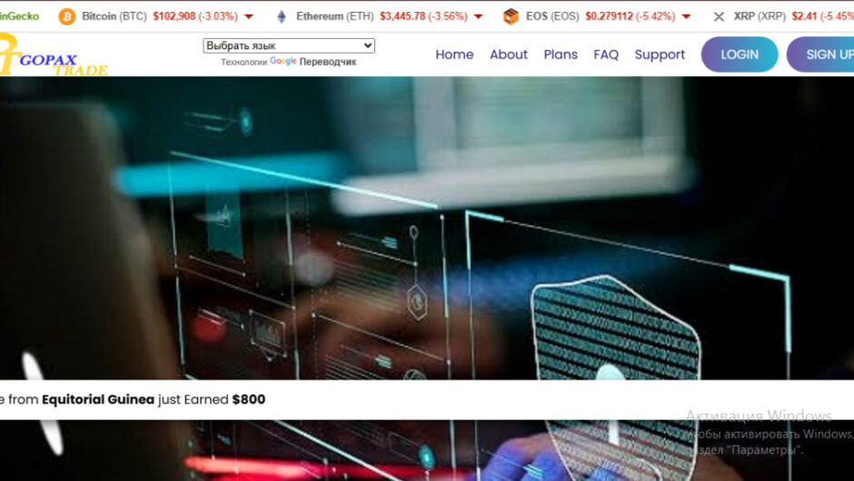 Gopaxtrade(gopaxtrade.com) — Отзывы, проанализировали сайт, осторожно.